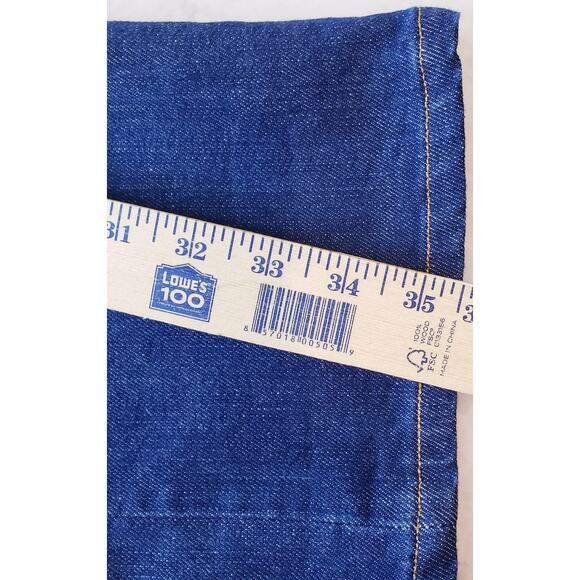 TAYLOR STITCH Democratic Button Fly Selvedge Jeans Med-Dark Blue Men's Size 35W - Picture 11 of 14